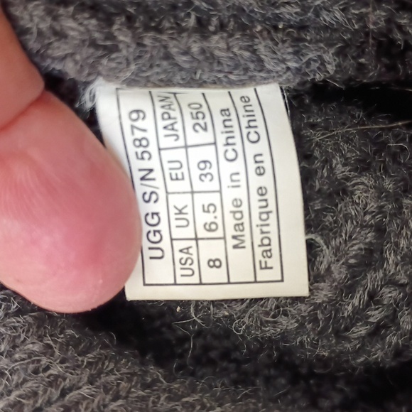 UGG Cozy Gray Knit Women's Boots - Picture 7 of 7